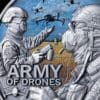 2024 Army Of Drones 2oz Silver High Relief Coloured Coin - Closeup Reverse View