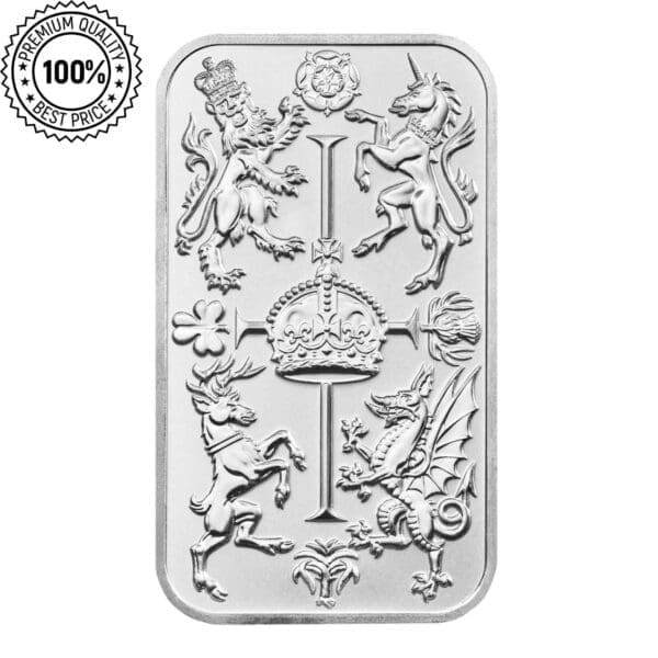 The Royal Celebration 1oz Silver Bullion Minted Bar