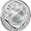 2015 $1 Australian Mother Of Pearl Shell 1oz Silver Proof Coin - Reverse View