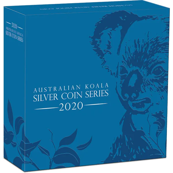 2020 $8 Australian Koala 5oz Silver Proof High Relief Coin - Boxed View