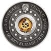 2022 Year Of The Tiger Rotating Charm 1oz Silver Antiqued Coin - Obverse View