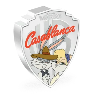 2023 $5 Warner Bros 100 Casablanca - Looney Tunes Mashups 2oz Coin - Reverse View