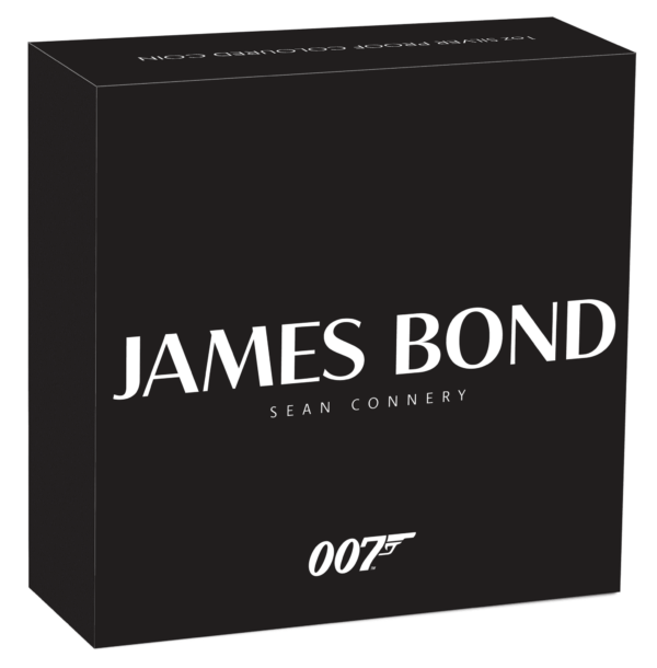 2024 $1 James Bond Sean Connery 1oz Silver Proof Coloured Coin - Image 4