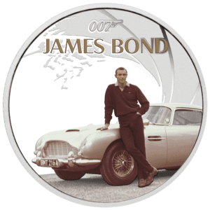 2024 $1 James Bond Sean Connery 1oz Silver Proof Coloured Coin