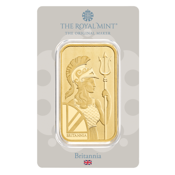 Britannia 50g Gold Cast Bar - Image 3