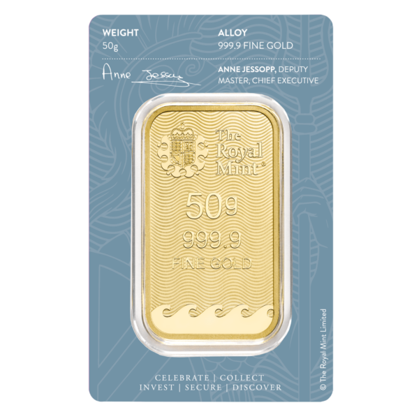 Britannia 50g Gold Cast Bar - Image 4