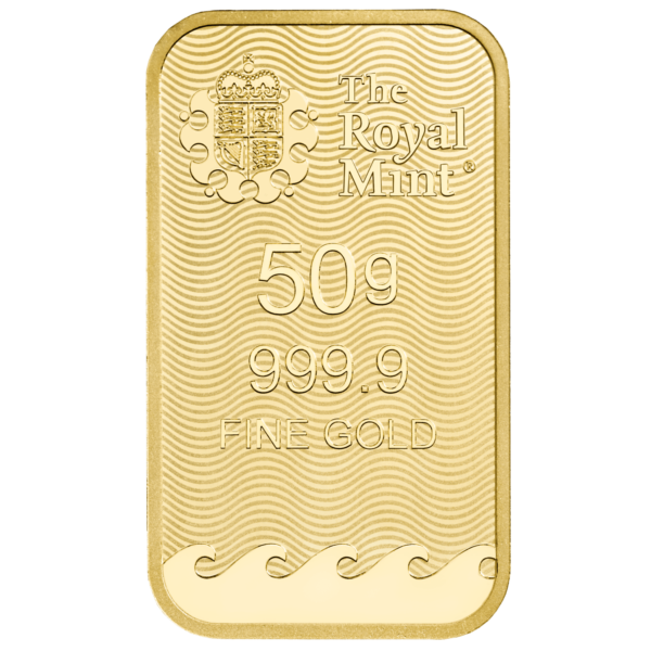 Britannia 50g Gold Cast Bar - Image 2