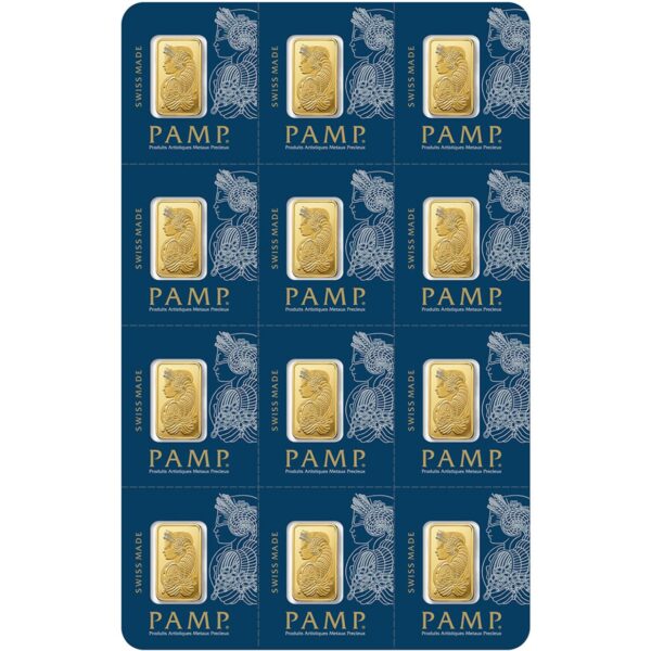 PAMP Multigram 12 x 1g Gold Bars