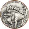 2023 Stegosaurus Supersize Silver Copper Bimetal Ultra High Relief Coin - Image 2