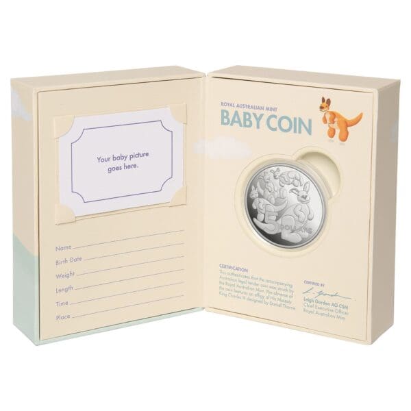 2024 $5 Toy Kangaroo Baby Coin 1oz Silver Proof Coin - Image 4