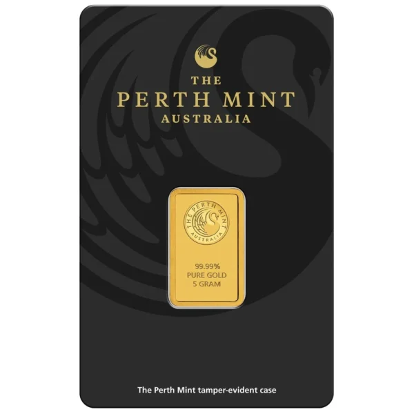 Perth Mint 5g .9999 Minted Gold Bar - Image 3