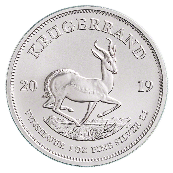 2019 Krugerrand 1oz .999 Silver Bullion Round Coin