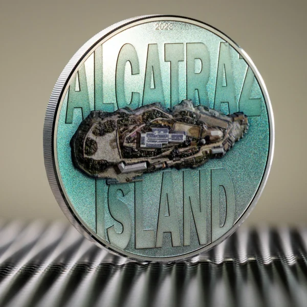 2023 $20 Alcatraz Island 3oz Silver Proof Coloured Coin - Image 2