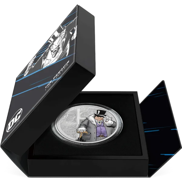 2023 $5 The Penguin – DC Comics Villains 1oz Silver Proof Coin - Image 3