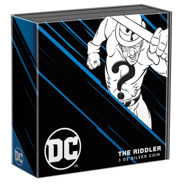 2023 $5 The Riddler – DC Comics Villains 3oz Silver Proof Coin - Image 5