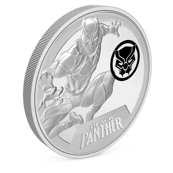 2023 $2 Marvel Black Panther 1oz Silver Coin - Image 4