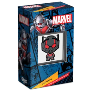 2023 $2 Ant-Man™ Marvel 1oz Silver Coloured Proof Chibi® Coin