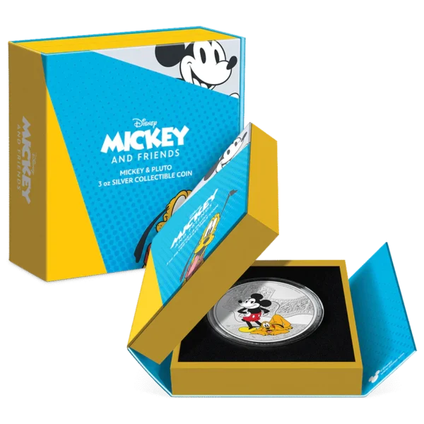 2023 $10 Mickey & Friends – Mickey & Pluto 3oz Silver Proof Coin