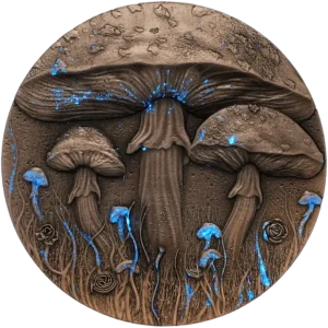 2025 Magic Mushroom 2oz Silver High Relief Coin
