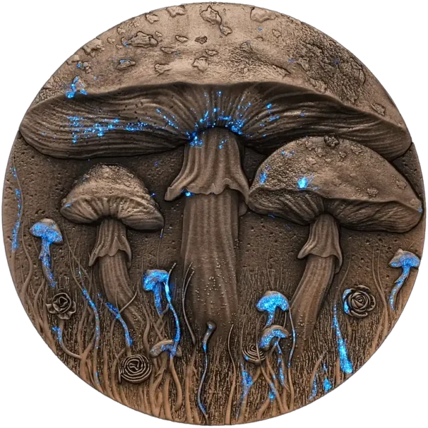 2025 Magic Mushroom 2oz Silver High Relief Coin