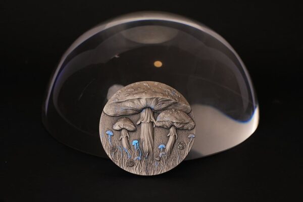 2025 Magic Mushroom 2oz Silver High Relief Coin - Image 8