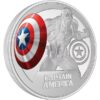 2023 $2 Captain America 1oz Silver Proof Coloured Coin