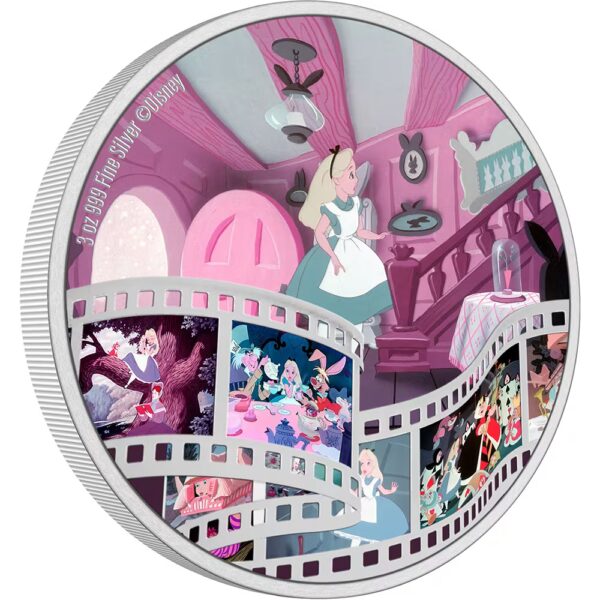 2023 $10 Alice In Wonderland - Disney 3oz Silver Proof Coin