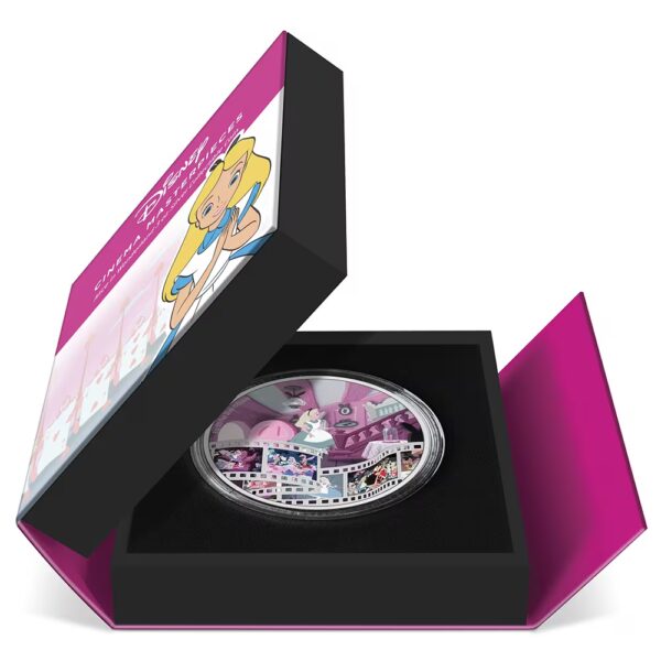 2023 $10 Alice In Wonderland - Disney 3oz Silver Proof Coin - Image 2