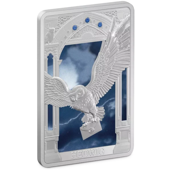 2023 $2 Harry Potter Magical Creatures - Hedwig 1oz Silver Proof Coin - Image 4