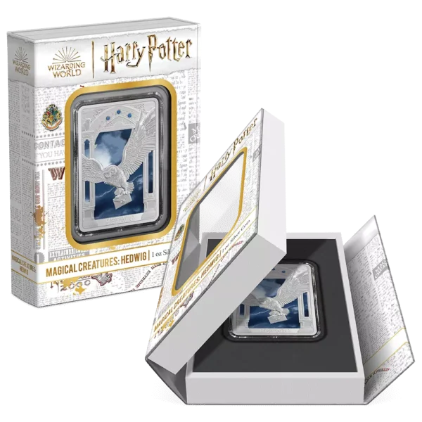 2023 $2 Harry Potter Magical Creatures - Hedwig 1oz Silver Proof Coin - Image 2