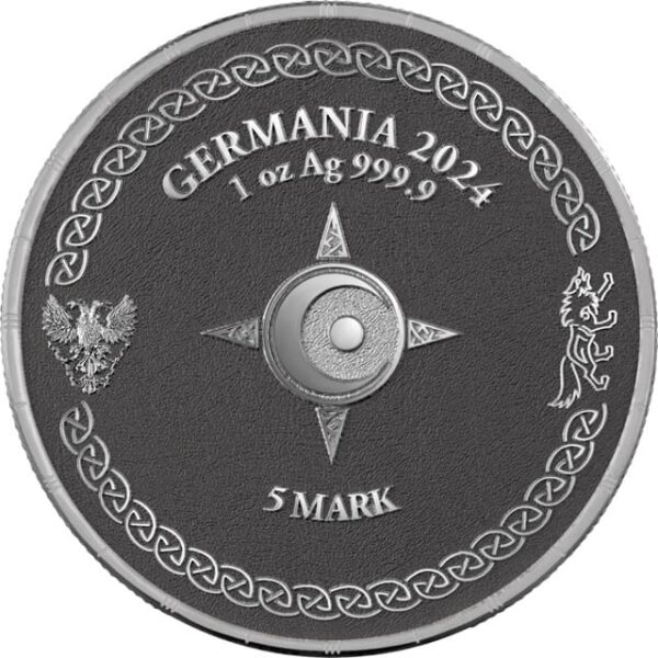 2024 Ragnarök: Sköll & Hati Geminus 2 x 1oz Silver BU Coin Set - Image 8