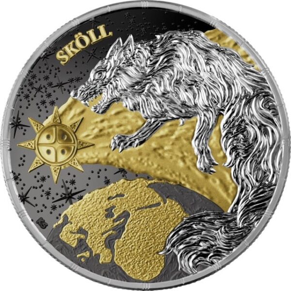 2024 Ragnarök: Sköll & Hati Geminus 2 x 1oz Silver BU Coin Set - Image 5