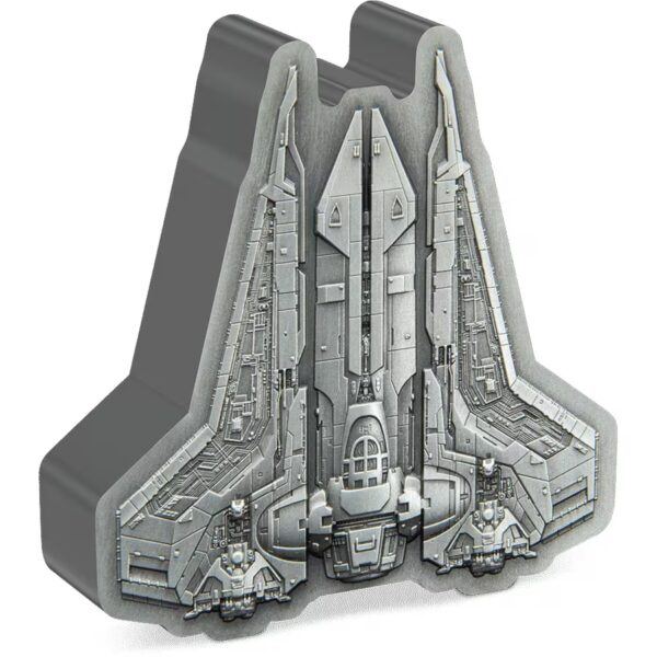 2023 $2 Bo-Katan's Gauntlet Starfighter - The Mandalorian 1oz Silver Coin