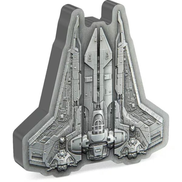 2023 $10 Bo-Katan’s Gauntlet Starfighter – The Mandalorian 3oz Silver Coin