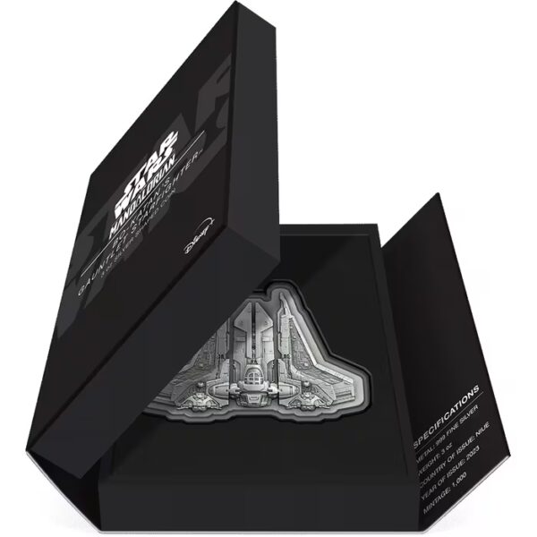 2023 $10 Bo-Katan’s Gauntlet Starfighter – The Mandalorian 3oz Silver Coin - Image 4