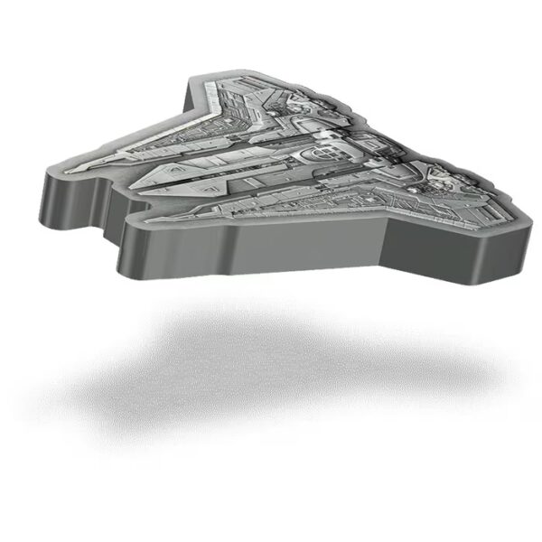 2023 $10 Bo-Katan’s Gauntlet Starfighter – The Mandalorian 3oz Silver Coin - Image 2