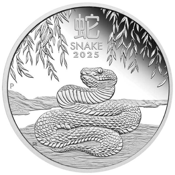 2025 50c Australian Lunar Series III YOT Snake 1/2oz Silver Proof Coin