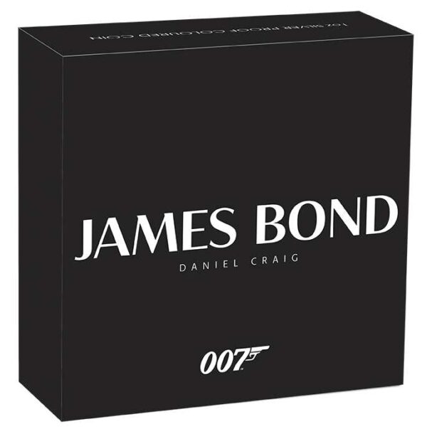 2024 $1 James Bond Daniel Craig 1oz Silver Proof Coloured Coin - Image 5