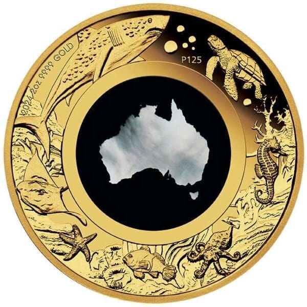 2024 $200 Great Southern Land 2oz Gold Proof Mother of Pearl Coin - Image 2