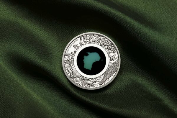 2024 $1 Great Southern Land 1oz Silver Proof Chrysoprase Coin - Image 9