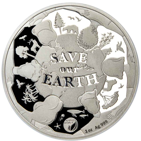 2022 20 Vatu Save Our Earth 1oz Silver Proof Coin