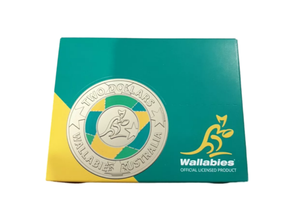 2019 25 x $2 Dollars Australia Wallabies Colour UNC Coin In Box - Image 3