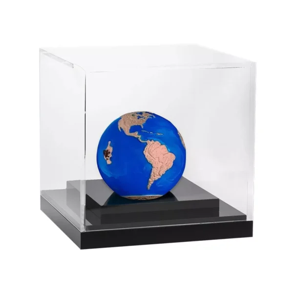 2022 $5 Blue Marble Endangered Meteorite Rose Gold 3oz Silver Coin - Image 6