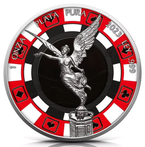 2023 Poker Chip Edition 1oz Silver Mexico Libertad Coin