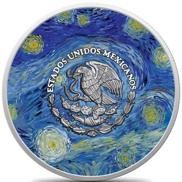 2023 Starry Night Edition 1oz Silver Mexico Libertad Coin - Image 2