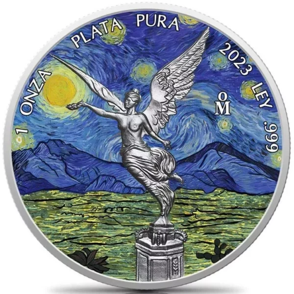 2023 Starry Night Edition 1oz Silver Mexico Libertad Coin