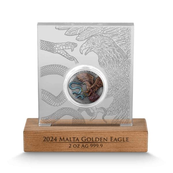 2024 €10 Malta Golden Eagle 2oz Silver BU High Relief – Limited Edition Coin - Image 9