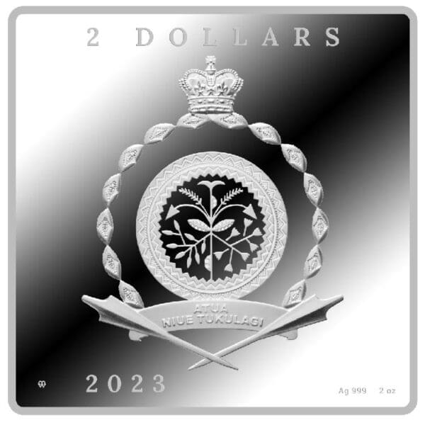 2023 $2 Vincent Van Gogh Irises 2oz Silver Proof Coin - Image 2