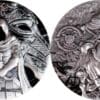 2025 2000 Francs CFA The Headless Horseman 2oz Silver Antiqued High Relief Coin - Image 3