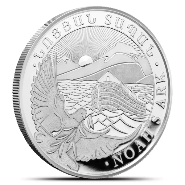 2023 Noah’s Ark 1oz Silver - Geiger Edelmetalle Armenia Prooflike Bullion Coin - Image 3
